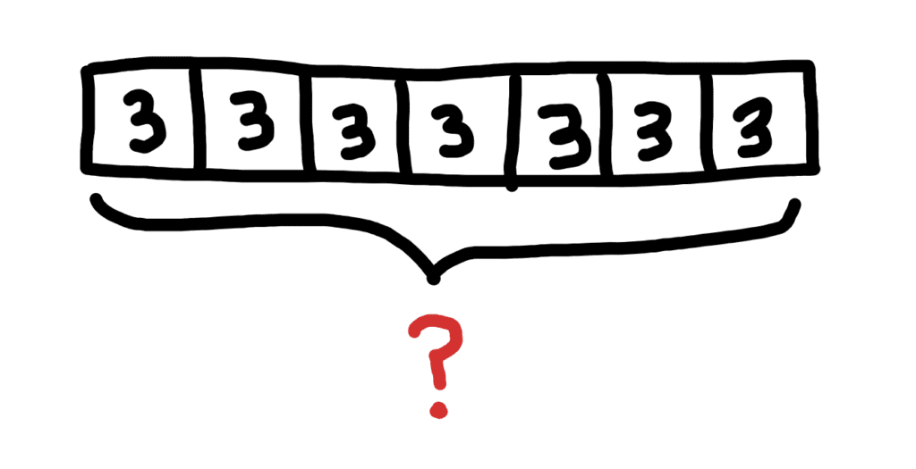 tape diagram with unknown total